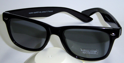 Wayfarer Schwarz style mod. 4 polarized